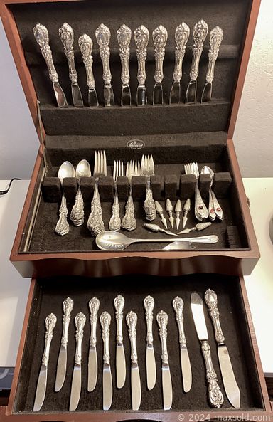 MaxSold Auction: This online auction includes furniture such as an expandable Tomlinson buffet table, chest, vintage MCM desk, dresser, vintage card catalog, Ekornes stressless chair, nesting tables, MCM sofa, bookcase, record cabinet, bench, shelving units and others, Royal Doulton and other china, Reed and Barton sterling silverware, kitchenware, small kitchen appliances, yard tools, plants, Whirlpool washer and dryer, electronics, linens, home health aids, vintage hardware, pottery, wall art, fabric, clothing, accessories, vintage phone, rugs, lamps and much more!