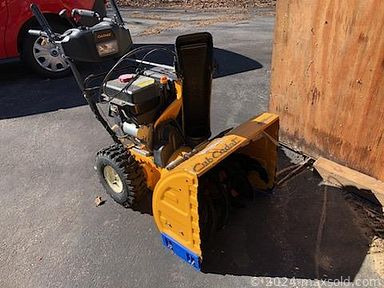 MaxSold Auction: This online auction includes John Deere tractor, antique car parts, vintage tools, vintage glassware, furniture such as maple kitchen set, coffee table, antique dining chairs, end tables, and entertainment center, vintage console organ, lamps, small appliances, and much more!