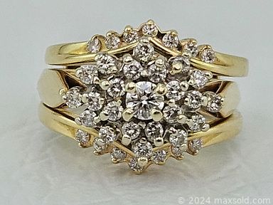 MaxSold Auction: This online auction features gold jewelry, R. Huber teak furniture, teak desk, Beretta Dimario painting, MCM walnut furniture, area rug, sterling silver charm bracelet, antique pocket watch, bar cart, gemstone jewelry, watches, vintage cowboy hat, decanter, art glass, Moorcraft vase, Royal Doulton figurines, perfume bottle, and much, much, more!!