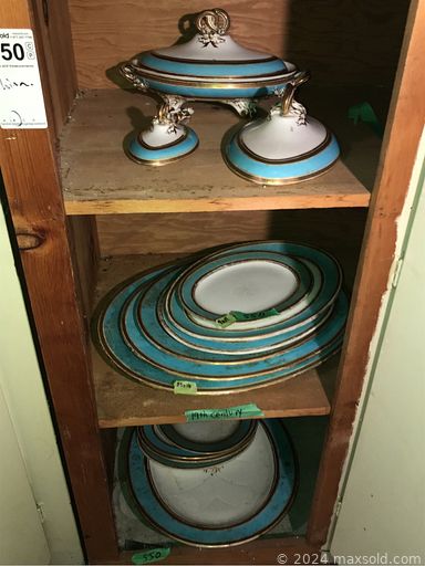 MaxSold Auction: This online auction features furniture such as patio chairs, loungers, dining chairs, shelving units, side table, bedframe, curio cabinet and others, rugs, figurines, grandfather clock, lamps, wall art, vintage wedding gown, antique books, records, model cars, Royal Windsor, Paragon, Royal Worcester, Wedgwood, 19th Century and other china, gardening tools, stemware, British soldier figures, copperware, silverware, vintage tin toys, dolls, vases, planters, gardening tools, chest freezer and much more!