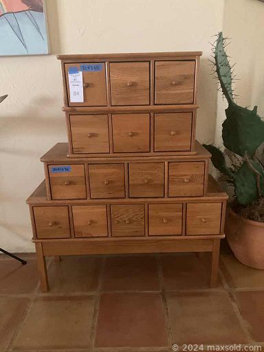 MaxSold Auction: This online auction features furniture such as outdoor chairs, filing cabinets, twin-sized bed frame, Lane chest, children's table and chairs, dining table set, reclining loveseat and more, kitchenware, small kitchen appliances, lawnmower, Christmas decor, power tools, hand tools, floodlights, lawn care supplies, cactus lamp, plastic fuel containers, decor, Simpson generator, linens, wall hangings, office supplies, albums, TV and much more!