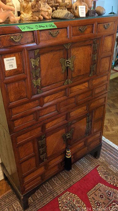 MaxSold Auction: This online auction includes Leader foldable bikes, framed artwork, furniture such as armoire with shelves, glass coffee table, Queen Anne style side table, bar stools,  3 piece sectional sofa, and Korean wooden cabinets, art supplies, exercise equipment, books, tools, office supplies, small kitchen appliances, glassware, home electronics, costume jewelry and much, much more!