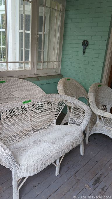 MaxSold Auction: This online auction features area rugs, wicker furniture, garden pots & art, golf clubs, small kitchen appliances, teacup/saucer sets, power & hand tools, yard tools, patio chairs, fitness gear, antique vanity table, costume jewelry, sewing notions, and much, much, more!!!