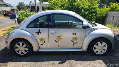 MaxSold Auction: This online auction features 2000 Volkswagen Beetle, jewelry, artwork, furniture, electronics, lamps, decor, collectibles, Viking Husqvarna sewing machine, bar stool, Torker Tristan Tricycle, power washer, books, chinaware, mugs, pottery, Candelabras, pillows, wedding dress, Christmas decor, Travel Chest, cookware, ladder, tools and much more!