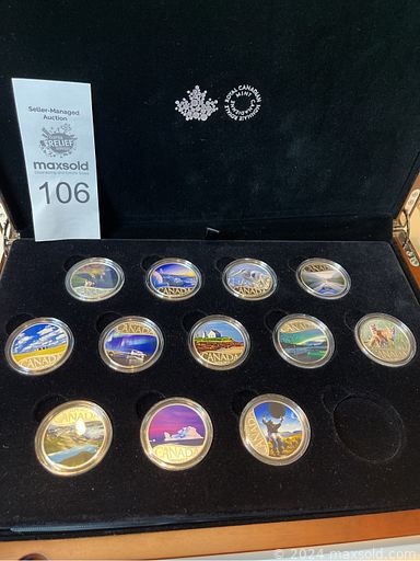 MaxSold Auction: This online auction features JCK brooches, earrings and necklaces, 14k rings, furniture such as dining room table, dining chairs, vintage dressers, night stands, and dressers, silver and gold coin sets, glassware, fine china, small kitchen appliances and much more!