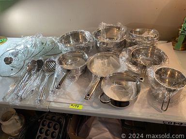 MaxSold Auction: This online auction features sewing machine, stairlift, sports trunks, NIB fire pit, vintage doll, office supplies, small kitchen appliances, NIB stoneware dishes, vintage bottles, art glass, new men’s clothing, spoon collection, board games, hand tools, fitness gear, snowboard, and much, much, more!!