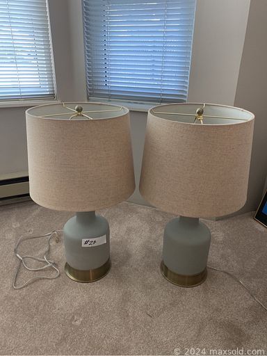 MaxSold Auction: This online auction features lamp, desk, vacuum, IKEA furniture, veneer bookcase, night tables, vintage wooden vanity, king-size bed frame, armchair,  side table, restoration hardware sofa, walnut tea cart, linens, tv, lithograph, vintage desk, Royal Daulton plates, upright freezer, microwave, glassware, kitchen lot, kitchen appliances, pots and pans and much more