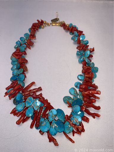 MaxSold Auction: This online auction features coins, jewelry-making & gifting supplies, statement necklaces, anklets, unfinished jewelry pieces, sterling earrings, Navajo sterling jewelry, bolo ties, boulder opal necklaces, costume jewelry, Buddha necklaces, watch, loose gemstones, dangle earrings, Indian style jewelry, and much, much, more!!!