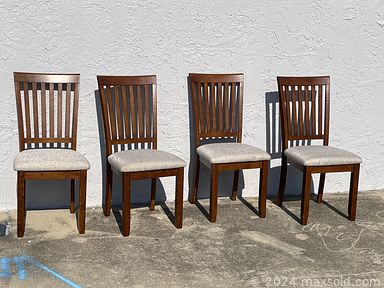 MaxSold Auction: This online auction includes framed artwork, watches, speakers, home decor, sports trading cards, furniture such as antique chairs and contemporary dining chairs, model trains, vintage fishing reels, kitchenware, CDs, DVDs, and more!