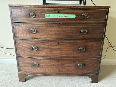 MaxSold Auction: This online auction includes furniture such as dressers, rattan sunroom table and chairs, folding card tables, kitchen stools, end table, queen bedframe, bookcase, desk, wardrobe, glass door buffet, dining table, Belling and Co. warming cupboard and others, dining accessories, silverplate, Noritake, Royal Doulton, Spode and other china, lamps, wall art, vintage sewing machine, TV, shower chair, kitchenware, luggage, cleaning supplies, household supplies, rugs and more!