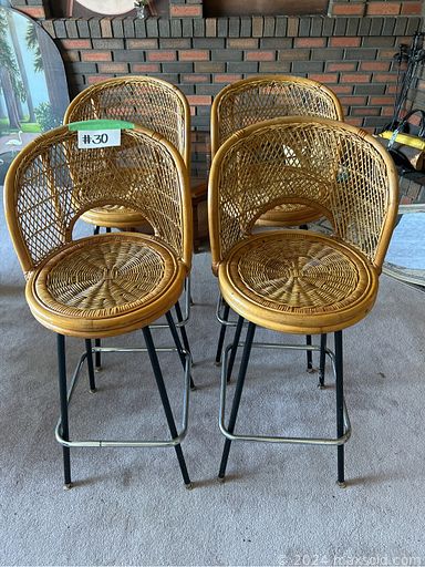 MaxSold Auction: This online auction features solid wood furniture, grandfather clock, rattan bar stools, bar accessories, vintage Pyex, vintage bottles, Royal Albert Lavender Rose china, small kitchen appliances, miniature figurines, decanters, vintage bar cart, teacup/saucer sets, garden art, NIB silver plated serving pieces, wine making supplies and much more!