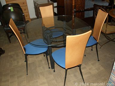 MaxSold Auction: This online auction features furniture such as a boat decor shelf, slingback chairs, granite coffee table, loveseats, bar cabinet, desks, king-size bed frame, armoire, chaise lounge, Broyhill recliner, folding tables, stacking chairs and others, die-cast toy cars, plastic model kits, movies, seasonal dinnerware, clocks, Radio Flyer wagon, luggage, fans, space heater, home health aids, books, Ridgid portable saw, kitchen range hood and much more!