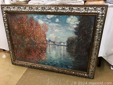 MaxSold Auction: This online auction features items like paintings, framed prints, vintage prints, sewing machines, lawn tools, tools, rugs, the book ends, tents, Harley Davidson items, Harley Davidson clothing, tea wagon, lamp, costume jewelry, brooches, pendants, student microscope and much more!