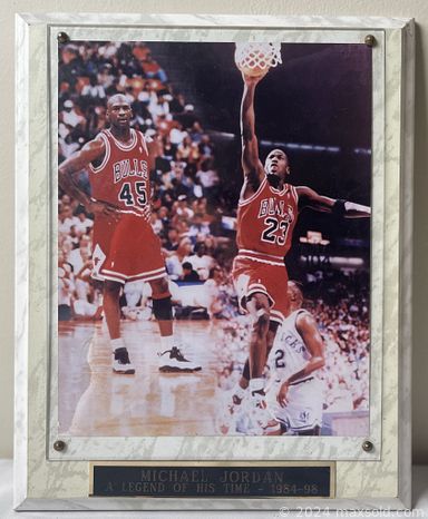 MaxSold Auction: This online auction features original artworks, watercolours, Lee Bogle indigenous artwork, wood burned artwork, cat portraits, paintings, framed prints, Jim Collins 'Edge of the Pond', Michael Jordan plaque, Canucks jersey framed photo and much more!