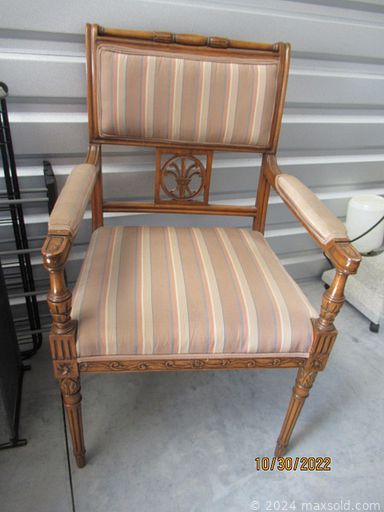 MaxSold Auction: This online auction features organizers, accent chairs, sofa, Jiffy steamer, table & floor lamp, teak patio furniture, vintage mirror, TV, Portugal cabbage dishes, collectible plates and much more!