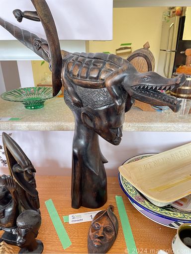 MaxSold Auction: This online auction features African wood carvings, teak furniture, vintage women’s clothing, perfume bottles, art pottery, area rugs, art supplies, outerwear, rolling tool chest, small kitchen appliances, decorative wall plates, desks & chairs, Paragon china, antique china, vintage lamps, stone figurines, Indigenous art, baskets, printer, office supplies, and much, much, more!!