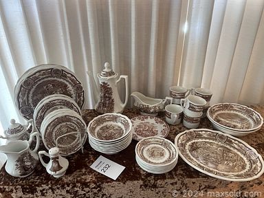 MaxSold Auction: This online auction includes a folding coffee table, hutch, J&G Meakin china, Corelle dishware, vintage Pyrex, Thomas Kinkade art and other wall art, vintage insulators, C.A. Pardell and other sculptures, Asian decor, Murano style glass, Baccarat crystal paperweights, copper items, music stand, costume jewelry and more!