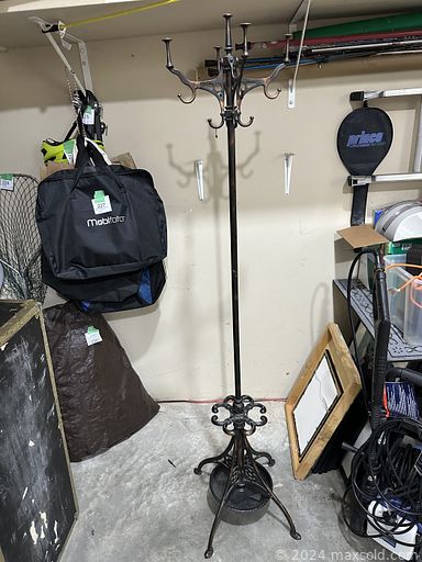 MaxSold Auction: This online auction features furniture such as a coffee table, wooden dining table, wall units, chairs, dresser, entrance table, queen bed, wall art, pottery, linens, clothing, containers, wall art, small kitchen appliances, kitchenware, Aynsley, Paragon and other china, Brio train set, decor, Wedgwood, books, seasonal decor, Danby refrigerator, bags, lamps, tackle box, tools, hardware, cleaning tools, Mobifoto ring light, kimono, Simoniz power washer and much more!