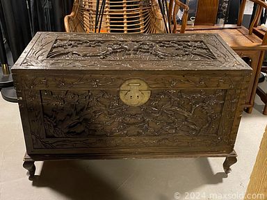 MaxSold Auction: This online auction features art pottery, antique jade figure, NWC carvings, antique Chinese calligraphy brush, NWC carved glass sculpture, Victoria cast iron chandelier, art glass, coins, silver jewelry, pearl jewelry and much more!