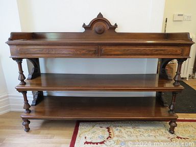 MaxSold Auction: This online auction features gold jewelry, area rugs, antique etagere, antique curio cabinet, TV, vintage Wayne Clark clothing, small kitchen appliances, art glass, trinket boxes, teacup/saucer sets, balloon back chairs, silver & estate jewelry, ladies hats & shoes, watches, men’s & women’s clothing, and more!