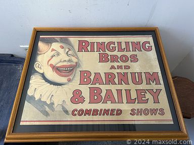 MaxSold Auction: This online auction features oil paintings, brass sculpture, art glass, Fat Lava vases, art posters, vintage stuffy, Bunnykins, vintage cobalt ashtray, MCM uplight lamp, figural glass magnifier, wooden sculptures, vintage collector tankard, vintage shell lamp, vintage Aztec mask, and much, much, more!!!