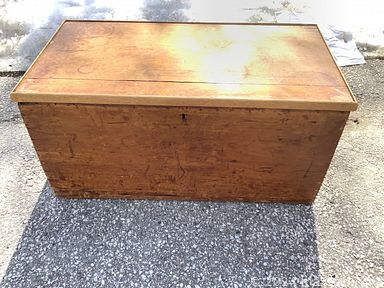 MaxSold Auction: This online auction features a bronze doll sculpture, school desk, cast iron items, midcentury coffee table, side tables, vintage vanity, Arts and Crafts desk, vintage sewing basket, pine blanket box, wall art such as a Sampson Matthews silkscreen, oil paintings from A. Frachet, Jean Jamieson, W.G. Evans, John Lukkarinen, A. Pelda , RE Durham, Matthew F Kousal and much more!