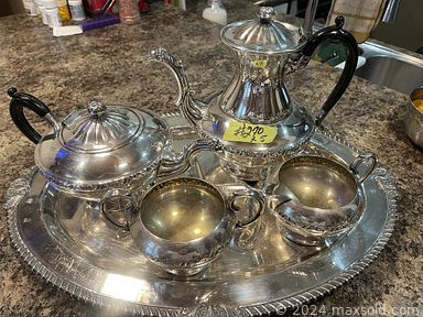 MaxSold Auction: This online auction includes furniture such as a tea wagon, Sheraton display cabinet, desk, highboy and others, antique silverplate, kitchenware, small kitchen appliances, clothing, shoes, accessories, Funko Pops and other toys, books, board games, art supplies, metal detector, pottery, lamps, tools, camera and accessories, DVDs, wall art, electronics, decor, storage box and many more!