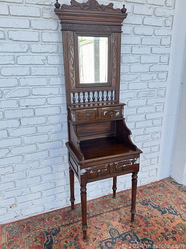 MaxSold Auction: This online auction features antique furniture, patio furniture, adjustable desk, antique sewing machine, a cedar chest, bar stools, bar sign, DVDs, costume jewelry, stained glass lamps, toys, small kitchen appliances, video games, CDs, drone, hand tools, footwear, onyx sculpture, NASA collectibles, soapstone trinket boxes, graphic t-shirts, and more!