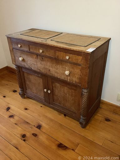 MaxSold Auction: This online auction includes jewelry, accessories, wall art, wood boxes, bedding, lamps, Roomba vacuum, amber glass, pavers, concrete urns, books, toys, coins, Sony TV, furniture such as a bookcase, table, cabinets, side table, oak rolltop desk, antique sideboard, dining table, Klaussner sofa and much more!