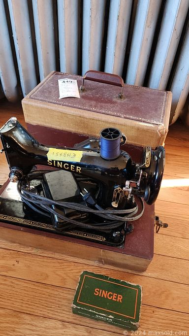 MaxSold Auction: This online auction includes furniture such as bed frames, dressers, tables, chairs, nightstands, Ethan Allen settee, vintage Stanley desk, antique server, dining table set, ottoman and others, wall art, flatware, kitchenware, small kitchen appliances, CDs, books, puzzles, vintage china, sterling silver items, vanity set, Starck piano,  vintage sewing machine, grandfather clock, grill, circular saw and other tools, drone, lamps, vacuums, Christmas decor, baskets, office supplies, linens and much more!