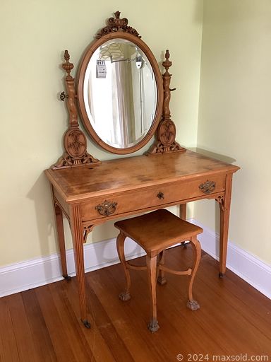 MaxSold Auction: This online auction features vintage books, vintage games, stamps, cast iron stove, vintage postcards, vintage tins, vintage crates, blanket chest, antique vanity, vintage etched glass mirror, whirligig metal art, cast iron kettles & door stops, Adirondack chairs, vintage doll collection, studio pottery, theatre mask, model kits and much more!