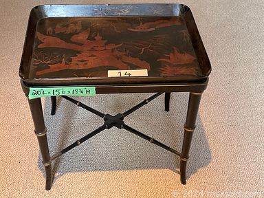 MaxSold Auction: This online auction features Persian area rugs & runner, vintage wash basin, desks, antique pine trunk, tub chair, patio furniture, bar stools, planter, Spode figurines, Royal Copenhagen figurines, model ships, small kitchen appliances, decanters, fishing gear, hand tools, yard tools, and much, much, more!!