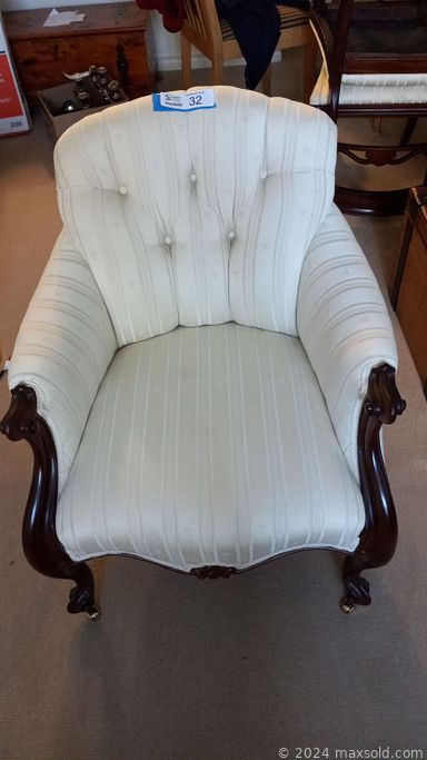 MaxSold Auction: This online auction features kitchen appliances, glassware, Bohemian decanter, pots and pans, kitchen items, chairs and tables, mirror, loveseat, silver decor, recliner, prints, lamps, games, writing desk, electric fireplace, framed art, bed frame, TV, linens, Hummel plates, jackets, tools, Mahogany side table, office supplies lot and much more.