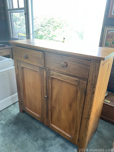 MaxSold Auction: This online auction features vintage biscuit tins, Bunnykins, Majolica jardinieres, vintage McCoy pottery, vintage brass inkwells, art pottery, wood carvings, Fiestaware, teacup/saucer sets, Cranberry glass, stone carving,  Fenton glass, nesting dolls, small kitchen appliances, antique settee, secretary desks,  wooden trunk, antique sewing machine, sofa bed, cast iron toy, Satsuma vase, Royal Doulton figurine, sports trading cards, antique brass oil lamp, vintage tools, garden art, coins, yard tools, hand tools, and much, much, more!!!