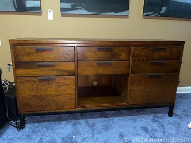 MaxSold Auction: This online auction features furniture such as ottomans, wicker entertainment center, chest of drawers, curio cabinet, hanging bamboo chair, office chair, patio table, Arhaus Furniture file cabinet, desk, sofa table, Klaussner sectional couch, accent table and others, rugs, wall art, Pottery Barn rugs, kitchenware, small kitchen appliances, office items, home health aids, lamps, luggage, golf items, light up Elmo, seasonal decor, books, Peloton machine, model trains, Pedego bike and much more!