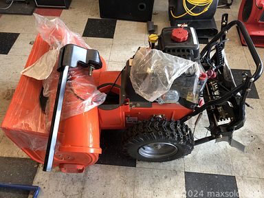 MaxSold Auction: This online auction features snow blowers, portable ac units, power & hand tools, yard tools, carpet cleaners, dehumidifier, chainsaws, air compressors, buffers, emergency lights, industrial dryers, booster cables, and much, much, more!!!