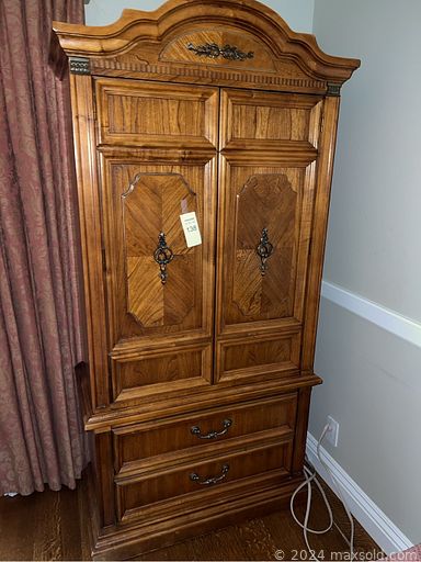 MaxSold Auction: This online auction includes furniture such as a dining table set, couch, chairs, Asian style cabinet, vintage desk, sideboard, china cabinet, bamboo table set, lounge chairs, cement table, room divider, patio chairs, shelving units and others, kitchenware, small kitchen appliances, decor, Noritake and other china, cameras, office supplies, books, CDs, lamps, brassware, rugs, silverware, artworks, garden decor, tools, hardware, seasonal decor, electronics, clothing, shoes, accessories, cleaning supplies, BBQ grill, globe and many more!