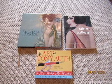 MaxSold Auction: This online auction features patio furniture, urn planters, yard tools, garden pots, garden art, carved wood sculptures, small kitchen appliances, rooster collection, Transferware, art glass, office supplies, vintage postcards, Spode figurines, decorative plates, art pottery, vinyl records, Byers carolers, quilts, antique dressers, TV, pearl ring, Fitz & Floyd collectibles, vintage jewelry, and much, much, more!!!