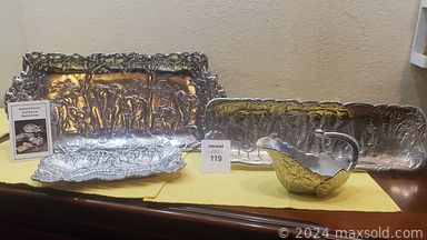 MaxSold Auction: This online auction includes elephant collectibles such as Dumbo, Lenox, Tuskers and home decor,  Thomas Kinkade, furniture such as barrister bookcases, entertainment center, lighted display cabinets, and coffee tables, Christmas decor such as Disney, Jim Shore, nutcrackers and pre-lit trees, Arthur Court aluminum serveware, Disney snowglobes, and much more!