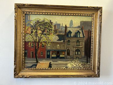 MaxSold Auction: This online auction features signed original paintings, art glass, ship-in-a-bottle, African carving, carved wood inkwell, leather sculptures, Royal Doulton figurine, cast iron sculpture, art pottery, antique Satsuma teapot, ukulele, figural wall hangings, stained glass lamp, and much, much, more!!!