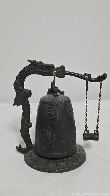 MaxSold Auction: This online auction features Asian temple bell, TV, area rug, stained glass lamp, seagrass wall decor, desk, art pottery, oil lantern, art glass, Royal Doulton figurines, Beleek pieces, vintage kaleidoscope, teacup/saucer sets, wood carvings, Asian ginger jar lamp, and more!!