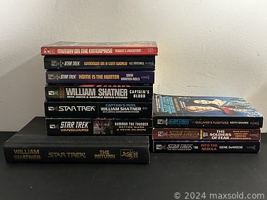 MaxSold Auction: This online auction includes Star Trek novels, banknotes, coins, sports and other trading cards, toys, vases, USB turntable, Toronto Maple Leafs memorabilia, NHL figures, hockey wine rack, jewelry, vintage buttons, construction vehicle toys, Thomas the Train, dinosaurs and other toys, vintage tins, marbles, puzzles and much more!