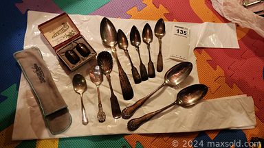 MaxSold Auction: This online auction includes Mother of Pearl flatware, Noritake servingware, kitchenware, small kitchen appliances, jewelry such as necklaces, rings, pins and others, accessories, wall art, books, pewter items, ephemera, animal figurines, ceramics, Lladro, Wedgwood, lamps, electronics, toys, DVDs, Judaica, mirror, seasonal decor, furniture such as chairs, dresser, desk and much more!