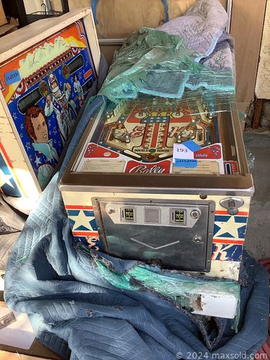 MaxSold Auction: This online auction includes a Bally pinball machine, pool table, tool chests, curio cabinet, safe, entertainment stand, china cabinet, table and chair set, bar stools and other furniture, motorcycle gear, decor, wall art, lamps, electronics, kitchenware, small kitchen appliances, cow kitchen decor, office supplies, Applause guitar, DVDs, knee rover, clothing, accessories, shoes, tools, hardware, seasonal decor, car care items, yard tools and many more!