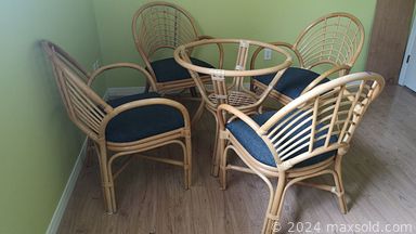 MaxSold Auction: This online auction features furniture such as dropleaf tables, chairs, shelving units, L-shaped desk, ottoman, bamboo dinette, Tv stand, recliner sofa and others, kitchenware, small kitchen appliances, seasonal decor, home decor, pottery linens, die-cutting machine, stamps and other craft supplies, shop vac, hand tools, power tools, records, magazines, office supplies, Bissell steamer and much more!