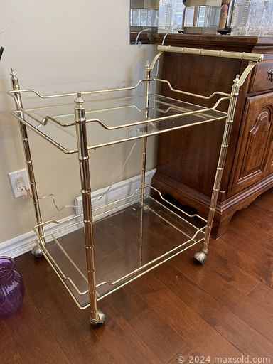 MaxSold Auction: This online auction features MCM floor lamp, brass/glass tables, contemporary sofas, floor vases, Geisha dolls, teacup/saucer sets, small kitchen appliances, bamboo table & chairs, BBQ grill, patio furniture, leather furniture, area rugs, room divider, harmonica, craft supplies, desk & chair, office supplies, computers & accessories, electric fireplace, exercise equipment, portable heaters, power & hand tools, mini fridge, wicker furniture, yard tools, garden pots, and much, much, more!!!