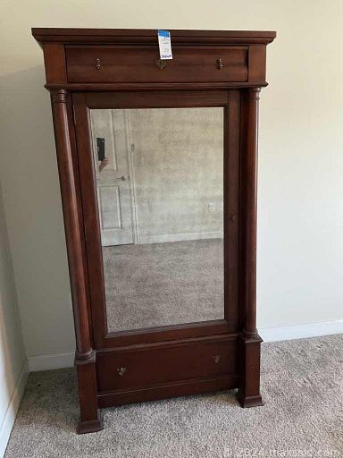 MaxSold Auction: This online auction features various items such as Storage Containers, Glassware, Kitchen Tools, Casserole Dishes, Coffee Mugs, Pots, Pans, Assorted Stemware, Bar Stools, TV Tray Set, Wine Glasses, Lingerie Chest, Rocker Recliner, Bedding, Travel Bags, Bassett Armoire and much more.