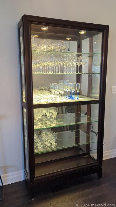 MaxSold Auction: This online auction features patio furniture, area rugs, plant pots, golf clubs and accessories, sports equipment, shelving units, mini fridges, costume jewelry, perfume bottles, office supplies, art glass, desk, printer, exercise equipment, stone wall mask, curio cabinets, small kitchen appliances, bar stools, decanters, leather chair, pewter bells, tub chairs, TVs, glass-top tables, massage bed, fitness gear, and more!