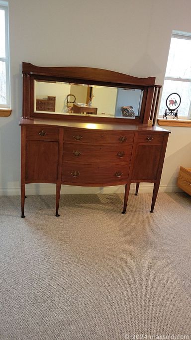 MaxSold Auction: This online auction includes furniture such as patio chairs, vintage loveseat, dresser, Governor secretary desk, plastic shelves, drop leaf table, ottoman, marble vanity and others, Hamedan oriental rug, cast iron, wood, stone figurines and other decor, vintage mirror, wall art, art supplies, Syracuse, Noritake and other china, wheelbarrow, ladders, skis, Cricut Joy and much more!