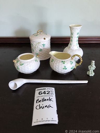 MaxSold Auction: This online auction features Belleek china, vintage dolls of the world, furniture such as wood table, MCM hutch, wooden chairs, nightstands, day bed, and recliner, lamps, home decor, kitchenware, Sears radial arm saw, power tools, 45 records, ping pong table, children’s toys, area rugs, acoustic guitar and much more!